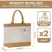 Hassle fit one size / tan 2 Hassle Fit Tote Botanical Bag Stylish Eco-Friendly Reusable Shopping Bag