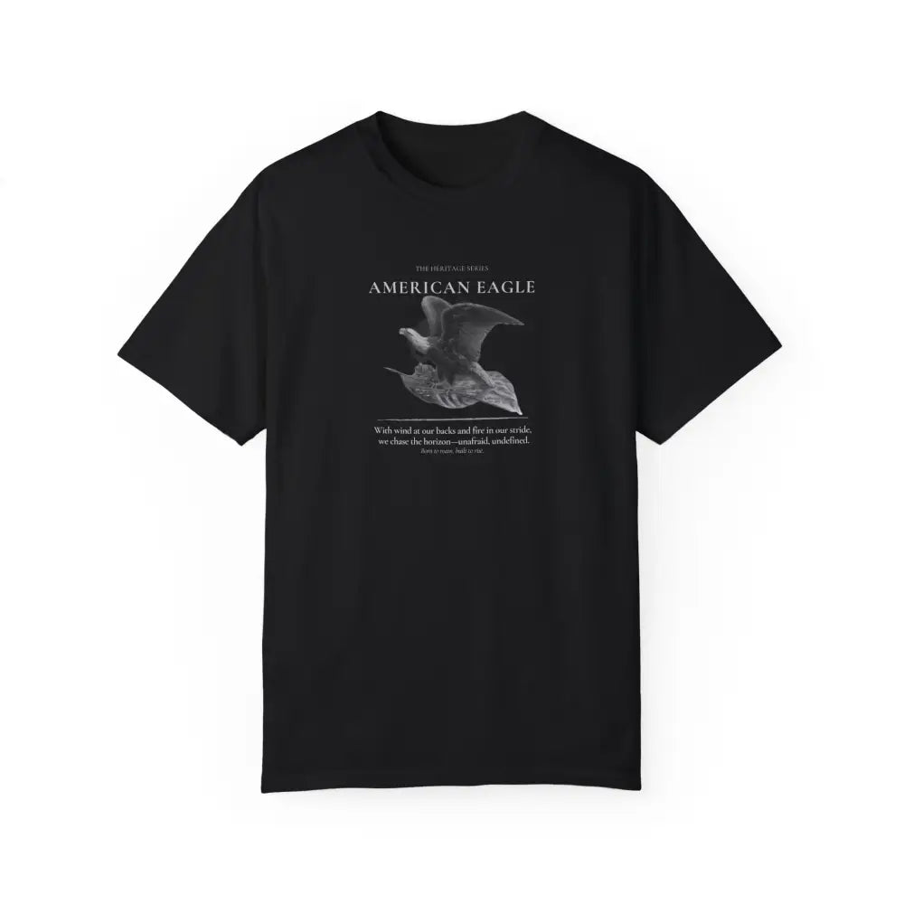 Black American Eagle Heritage Series graphic tee with eagle print