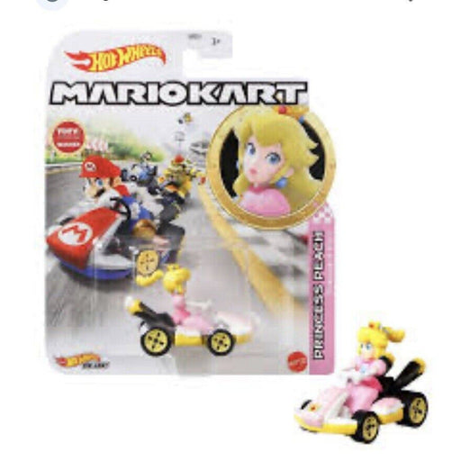 Hot Wheels Multicolor 4 MARIO KART Hot Wheels Cars Diecast Vehicles Princess Luigi Toad, Koopa Troopa