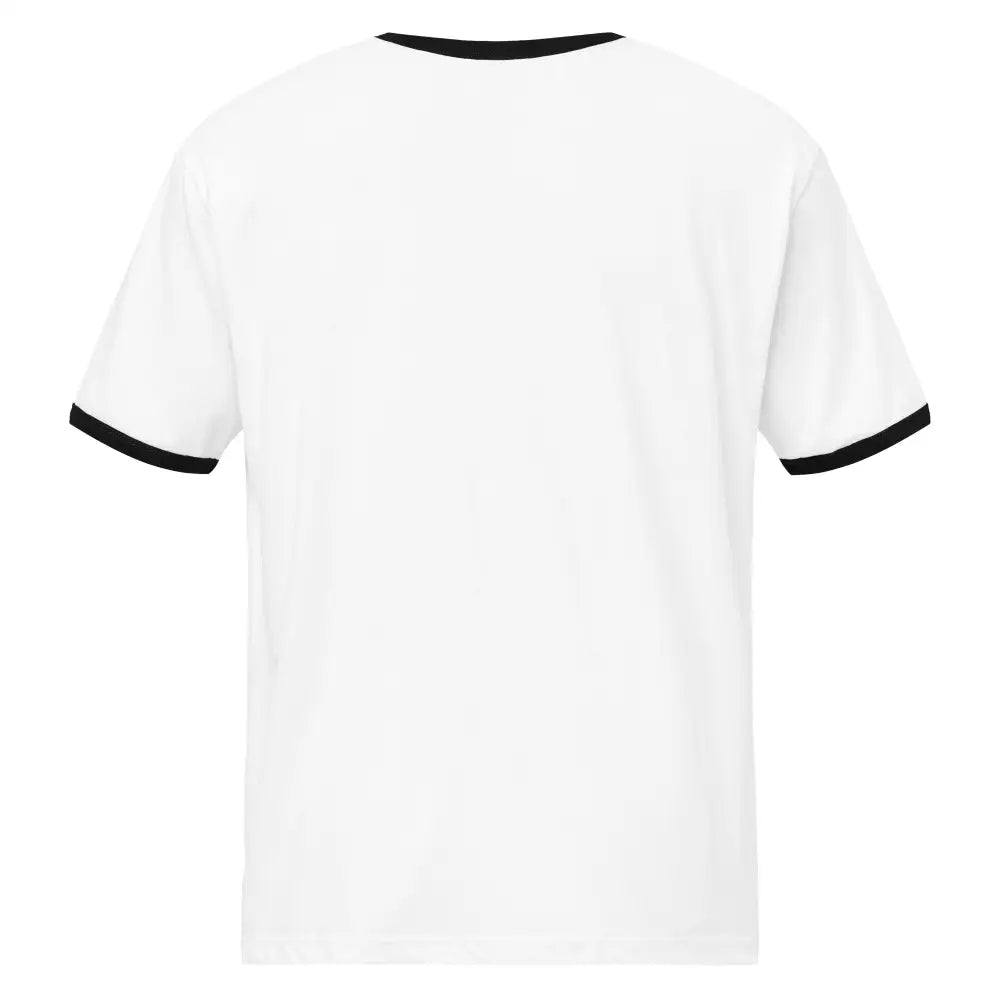 Funny retro otter vintage inspired ringer t-shirt with black trim