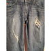 Hudson 27 / Blue Hudson Mid-Rise Distressed Skinny Jeans - Size 27 * WJ03