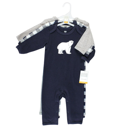 Hudson Baby 24 Months / Blue-Gray-White Hudson Baby Cotton Coveralls, Polar Bear Baby Clothes, 24 Months K30 *