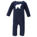 Hudson Baby 24 Months / Blue-Gray-White Hudson Baby Cotton Coveralls, Polar Bear Baby Clothes, 24 Months K30 *