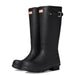 Hunter Black / 7 Hunter Men's Water Shoes Boat Size 7 - Insulated Tall Waterproof Wellies Boots