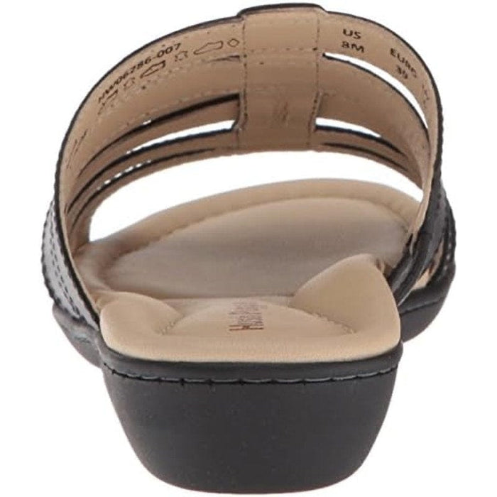 Hush Puppies 6 EW / Black Hush Puppies Women's Dachshund Slide Sandal Full Grain Leather, Size 6 EW Shoes