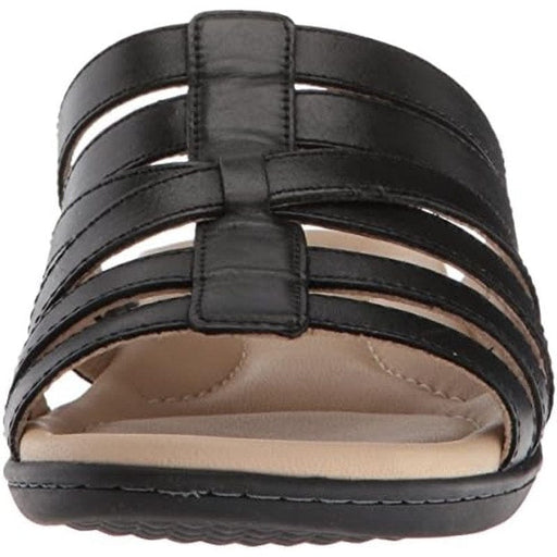 Hush Puppies 6 EW / Black Hush Puppies Women's Dachshund Slide Sandal Full Grain Leather, Size 6 EW Shoes