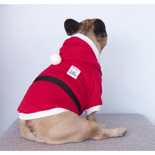 iChoue XLarge / Red iChoue Santa Claus Dog Costume * Cute Hoodie for Christmas, Halloween, Size XL