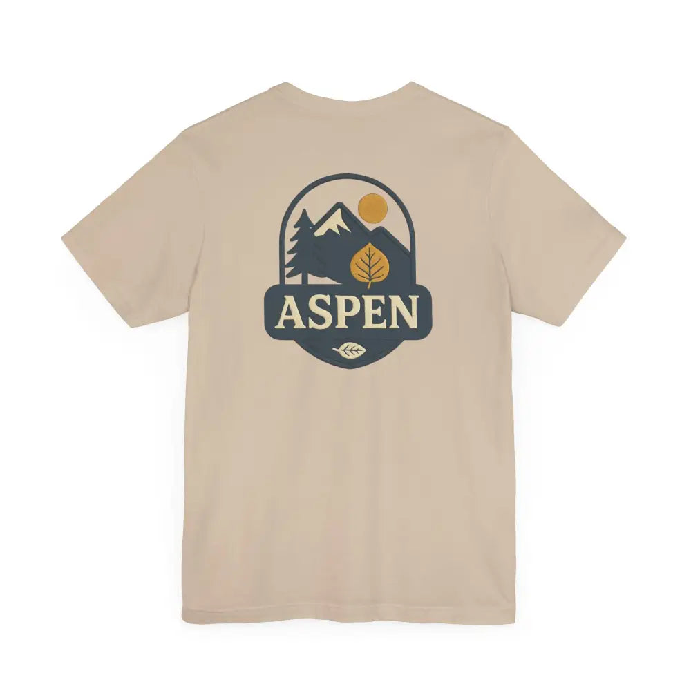 Iconic Aspen Tree Tan Short-Sleeve Bella+Canvas Tee
