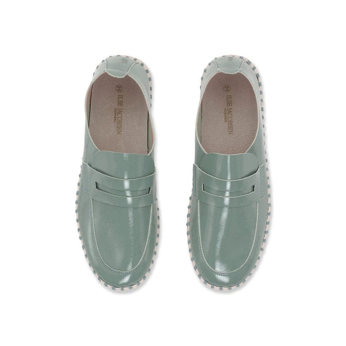 Ilse Jacobsen Ilse Jacobsen™ Tulip 3865 Loafer in Bleached Patent Leather, Size 8 / 39