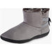 Isotoner 6.5-7 / Gray / Suede Isotoner Women's Microsuede Mallory Bootie Slippers with Bow, Ash, Size 6.5-7