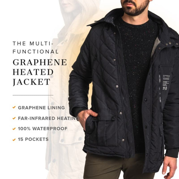 ITG XXL / Black G1 Graphene Jacket: Cutting-Edge Comfort and Health Fusion in Size 2XL * M312