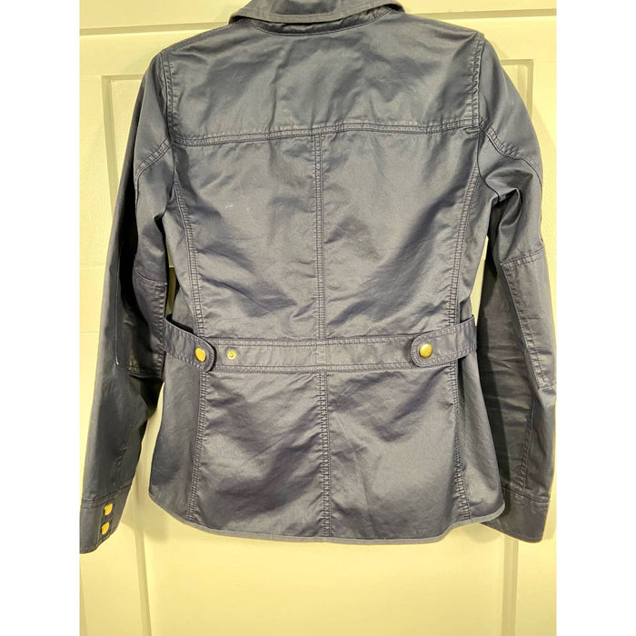 J. by J.Crew J. Crew Blue Gold Button Utility Boyfriend Jacket WC18 SZ Small