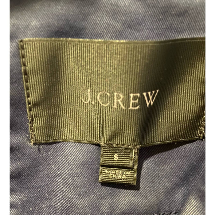 J. by J.Crew J. Crew Blue Gold Button Utility Boyfriend Jacket WC18 SZ Small