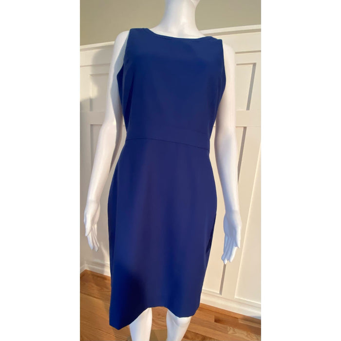 J.Crew 4 / Blue J.Crew Wool Office Dress - Classy Fitted Silhouette Size 4 * MSRP $198 WD10