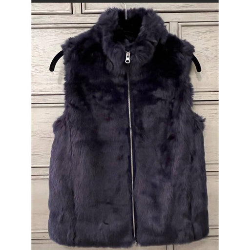 J.CREW Jcrew navy, faux fur womens lined with pockets MC05