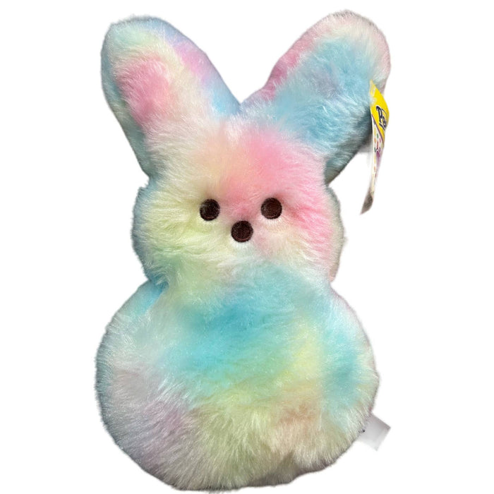 Just Born Peeps 9" Shaggy Bunny Plush multi colored  Stuffed Animal ~ Soft! Cuddly! NEW