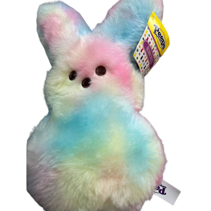 Just Born Peeps 9" Shaggy Bunny Plush multi colored  Stuffed Animal ~ Soft! Cuddly! NEW