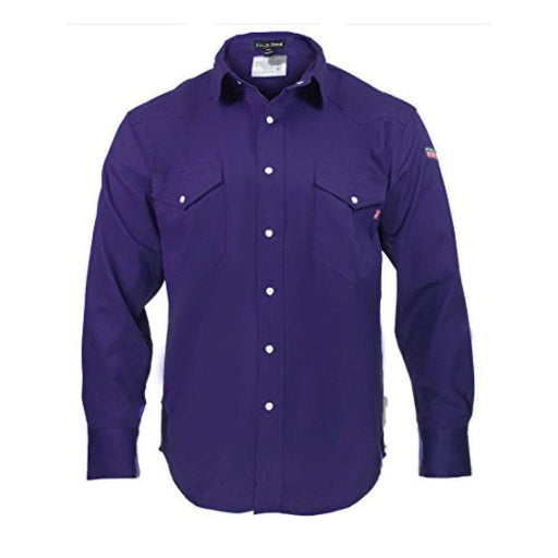 Just in Trend Medium / Blue Just in Trend Flame Resistant Welding Shirt - 100% Cotton, Size Medium * m510