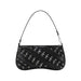 JW PEI Bags JW PEI Women's Black Studded Shoulder Bag with Eyelet Detailing