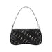 JW PEI Bags JW PEI Women's Black Studded Shoulder Bag with Eyelet Detailing