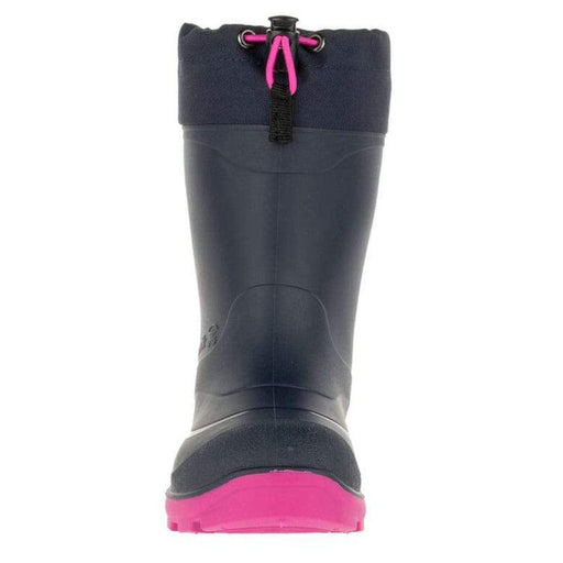 Kamik 4M / Black/Pink / Rubber Kamik Girl's Snobuster1 Snow Boot, Navy/Magenta, 4 M US Big Kid - Kids Shoes