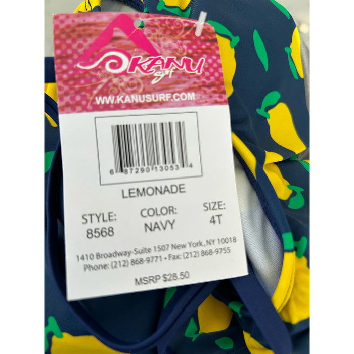 Kanu Surf 4 / multi Kanu Surf Girls' Charlotte Flounce Tankini Swimsuit Sz 4T Lemon Pattern * k321