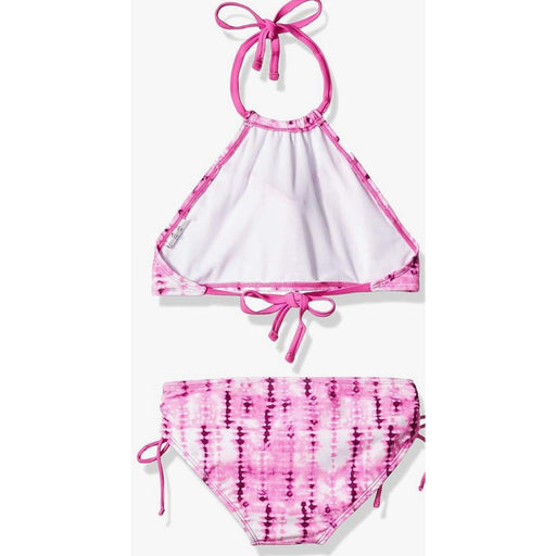 Kanu Surf 6 / Pink Kanu Surf Girls' Morgan Ruffle Halter Bikini 2-Piece Swimsuit, Pink, Size 6. K74 *