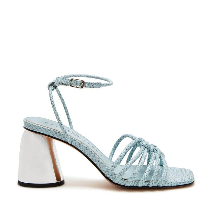 Katy Perry 8.5 / Blue Katy Perry THE TIMMER Knotted Sandal - Size 8.5M Womens High Hell Shoes Blue