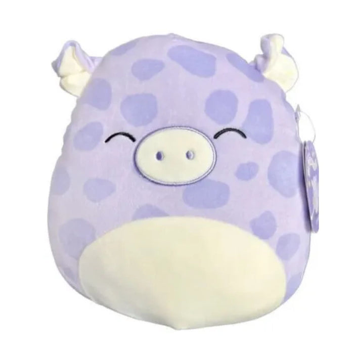 Kellytoy New Squishmallow 11" Pammy Purple Pig Soft Spotted  Free Shipping