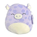 Kellytoy New Squishmallow 11" Pammy Purple Pig Soft Spotted  Free Shipping