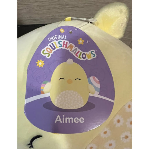 Kellytoy Squishmallow 8" Aimee The Yellow Chick Floral Belly Easter Plush Stuffed Animal