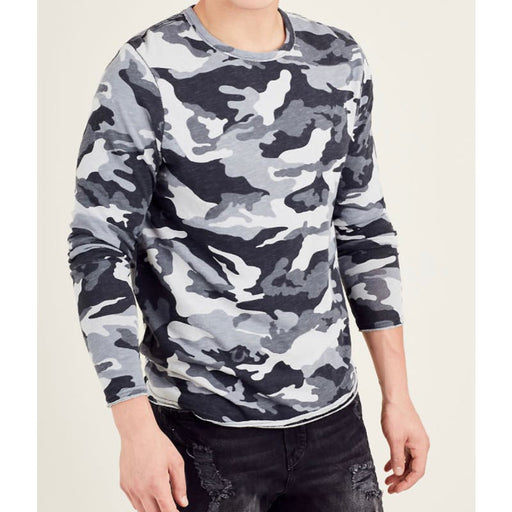 Kenneth Cole Large / Black-Gray "Kenneth Cole Men's Camouflage Sweater - Large - Mens 171"