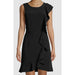 Kensie 8 / Black Kensie Women's Sleeveless Ruffle Detail Dress -Size 8 Black* A-Line Dress WD47