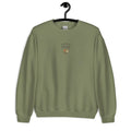 Olive green Trini Skies sweatshirt with embroidered kids mothers day design