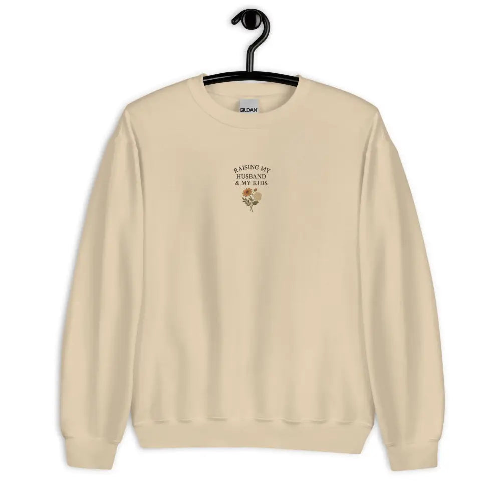 Cream Trini Skies sweatshirt with floral design for moms on Mothers Day