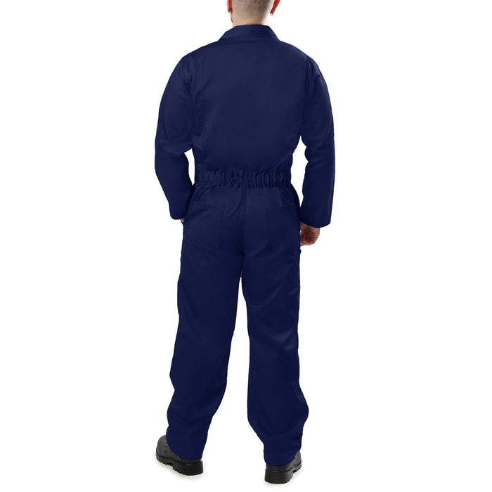 KOLOSSUS XXL / Blue Kolossus Men's Coverall Jumpsuit Long Sleeve Elastic Waist, XXL Blue * men920