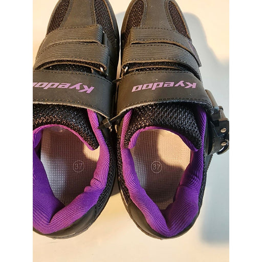 Kyedoo 6 / Black "Kyedoo Cycling Shoes - Women's Size 6 - Nylon Sole, Easy Care, Imported Quality"