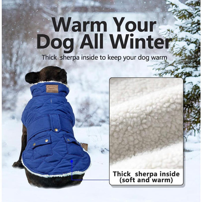 Kyeese XLarge / Blue Kyeese Dog Vest Winter Fashion for Pets, Adjustable, Fleece-Lined, Size XL