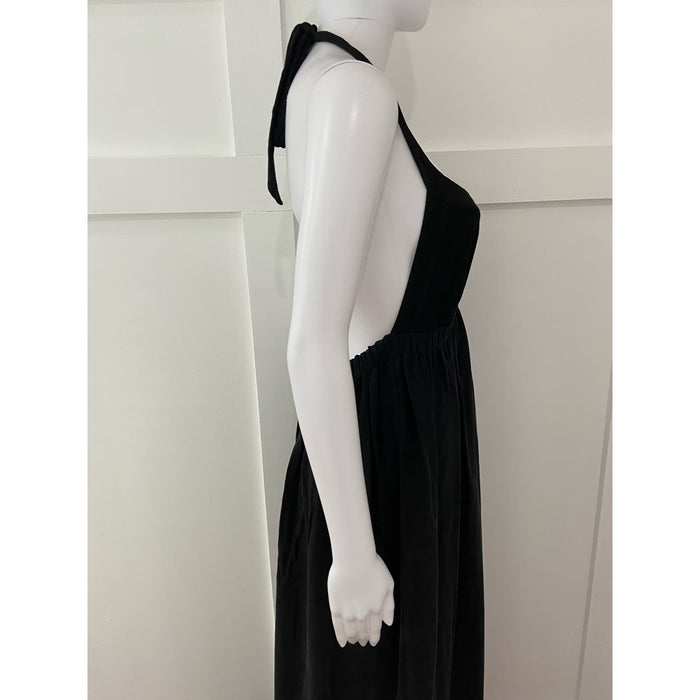 L'Agence 8 / Black L’AGENCE Long Silk Dress, Super Flattering, True Black * wom267