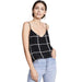 L’AGENCE XS / Navy L'AGENCE Jane Windowpane Silk Camisole Top - Navy/White - Size XS* WOM203