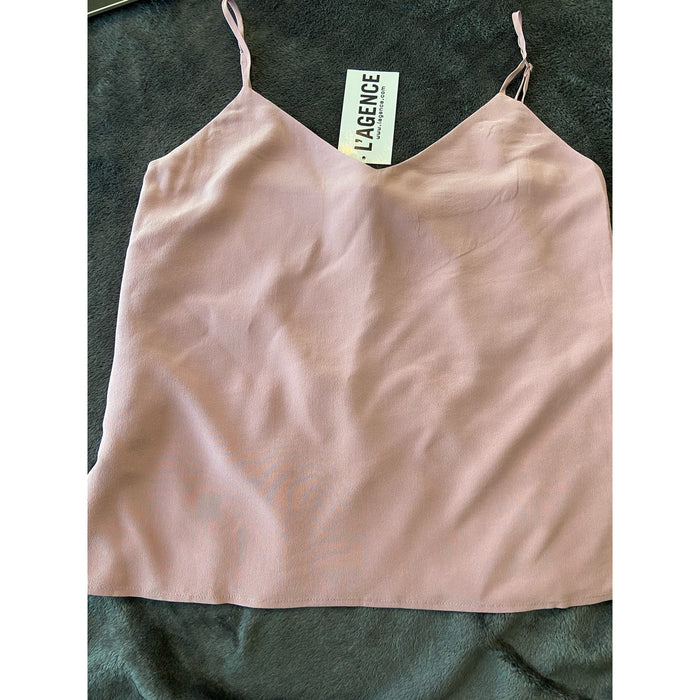 L’AGENCE XS / Pink L'AGENCE Silk Charmeuse Camisole Tank - Blush - Size XS MSRP $180 WTS26