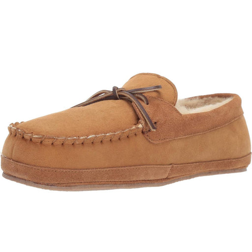 L.B. Evans 8 / Brown L.B. Evans Ayden Leather Moccasin Slipper, Size 8 Mens Comfort MSRP $60