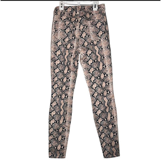 L&L Studio 25 / Multicolor L'AGENCE Marguerite Paloma Python Print Skinny Jeans - Size 25 * WJ11