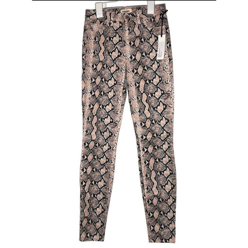 L&L Studio 25 / Multicolor L'AGENCE Marguerite Paloma Python Print Skinny Jeans - Size 25 * WJ11