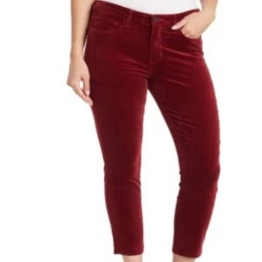 L&L Studio 25 / Red L'Agence Designer Velvet Skinny Jeans, Size 25, Berry Red * WJ30