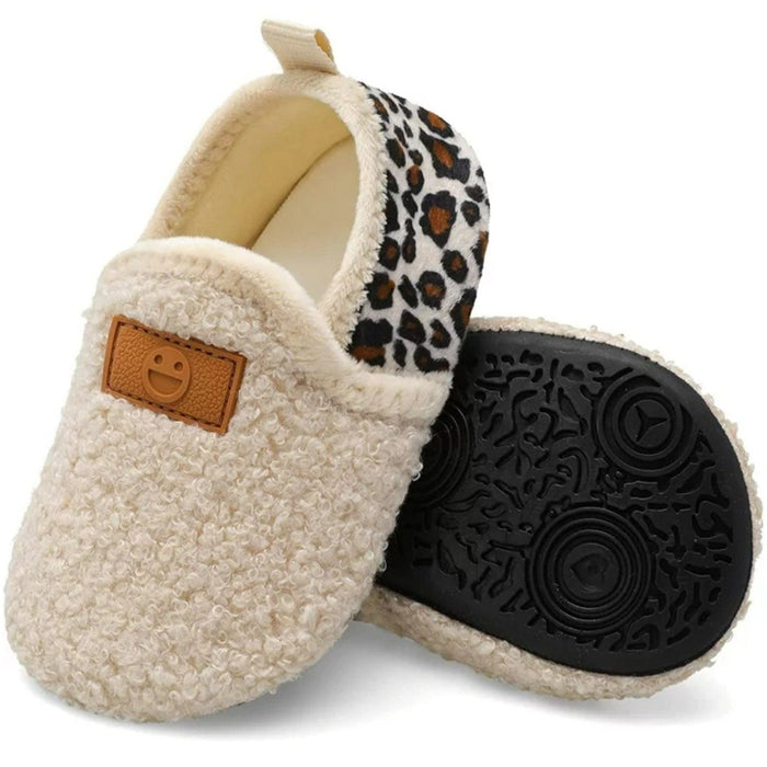 L Run 8.5-9 / Beige L-RUN Toddler Kids Girls Boys Soft Warm Lining Slippers, Beige, Toddler 8.5-9