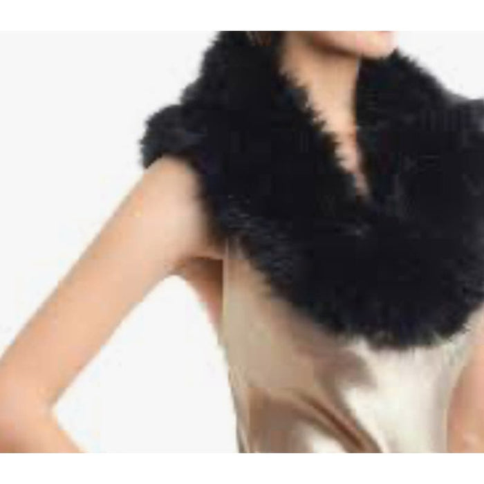 La Carrie one size / Black LA Carrie Faux Fur Collar Scarf - High-Quality Winter Fashion Accessory