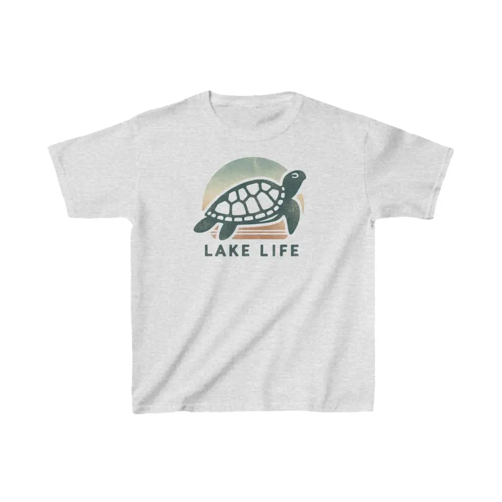 Lake Life Turtle kids heavy cotton graphic tee