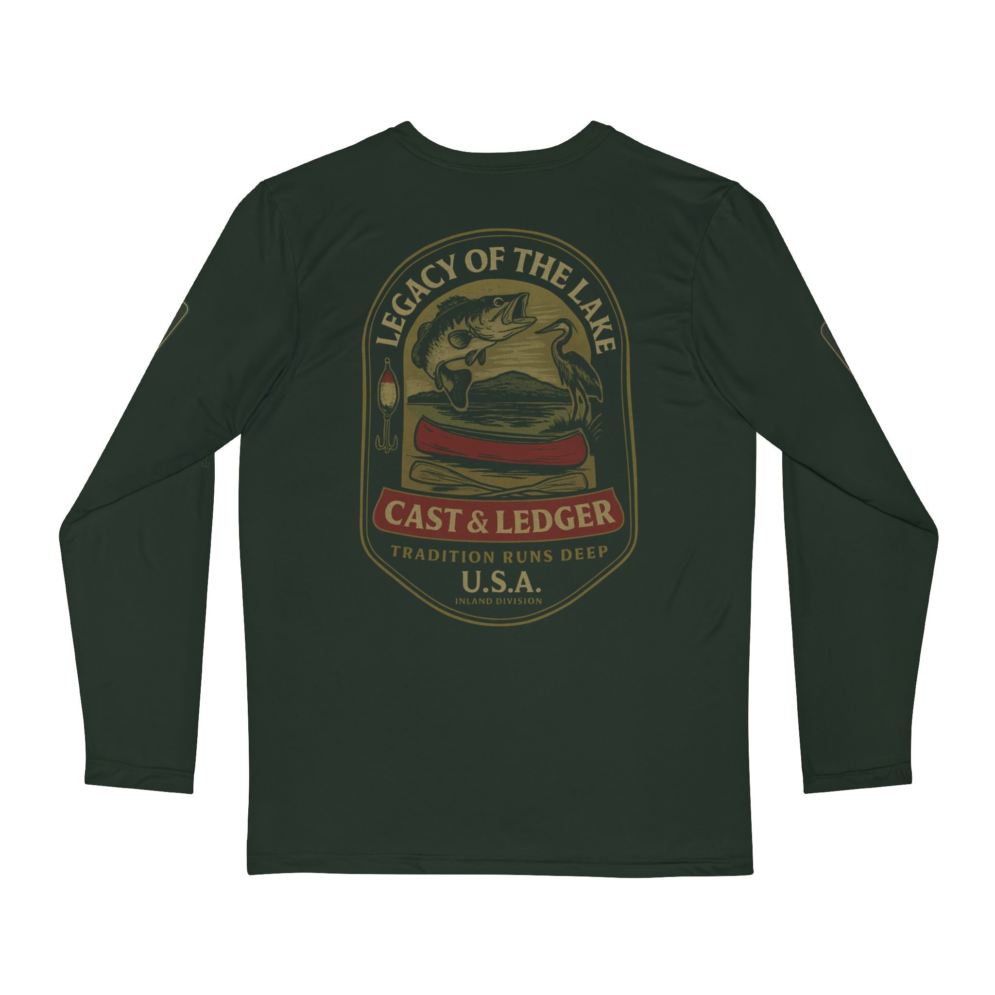 Legacy of the Lake Long Sleeve Fishing Shirt Trini Skies USA SeriesPerfect for Anglers, Coastal Vibes, Outdoor  - Triniskies