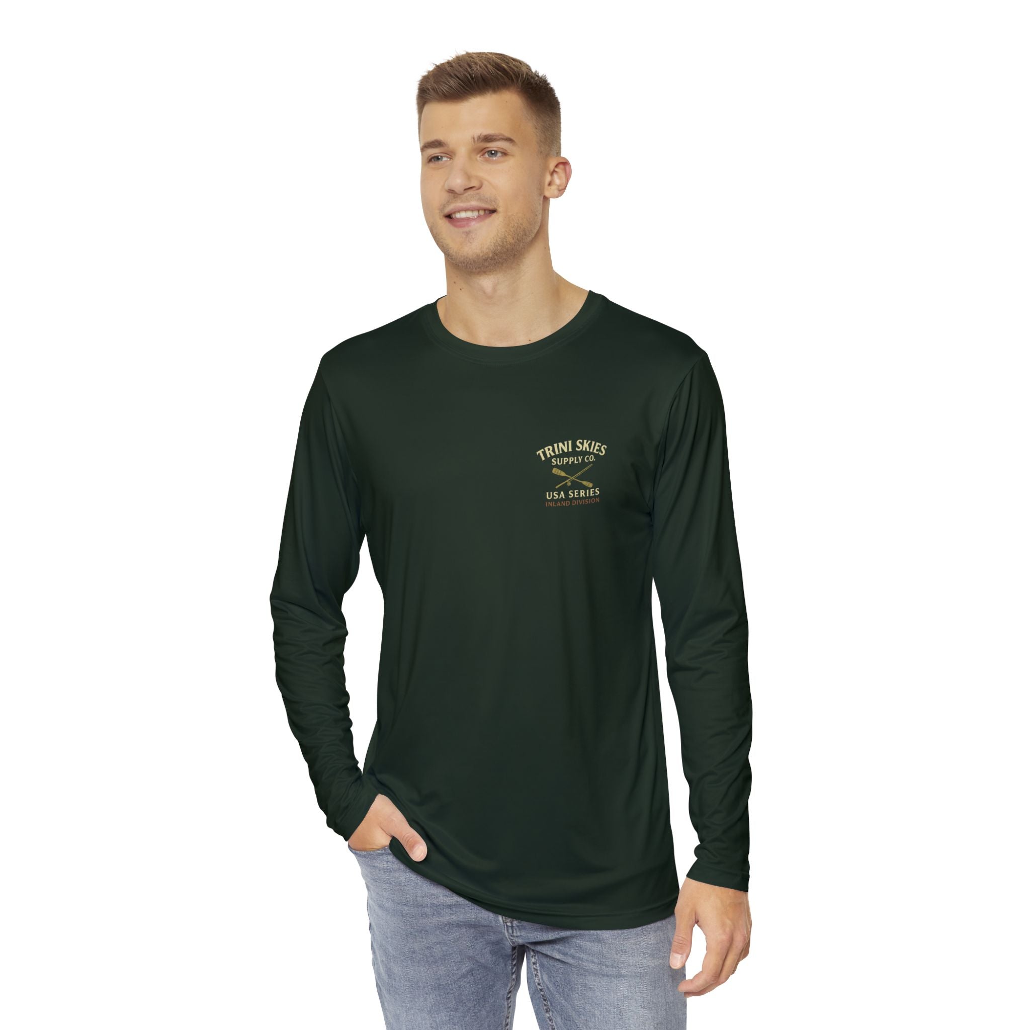 Legacy of the Lake Long Sleeve Fishing Shirt Trini Skies USA Series Inland Perfect for Anglers, Coastal Vibes - Triniskies